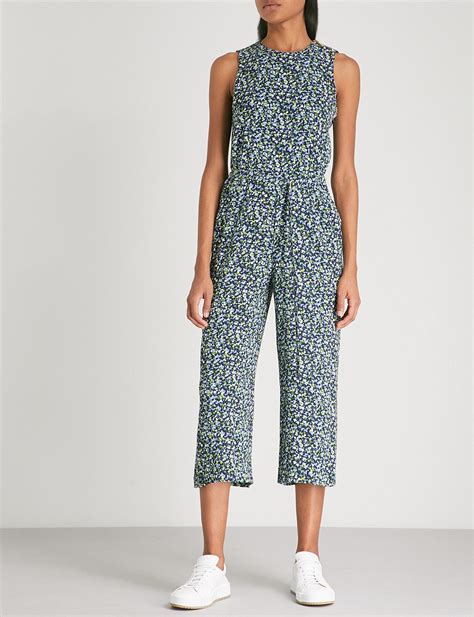 michael kors printed pants blue|Michael Kors pants jumpsuit.